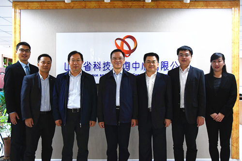 王春秋一行到省科技咨询中心有限公司调研指导工作