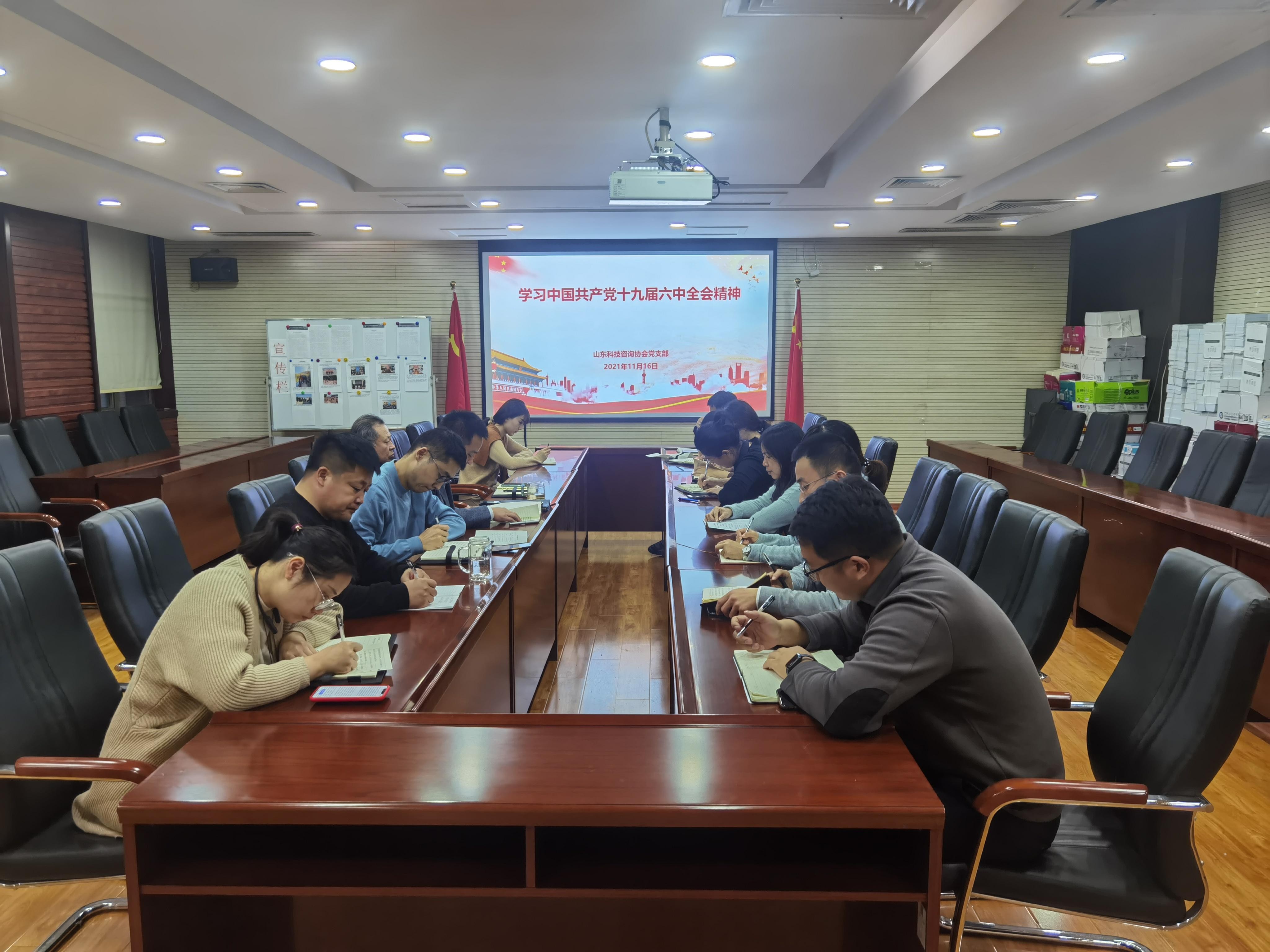 公司深入学习贯彻党的第十九届六中全会精神